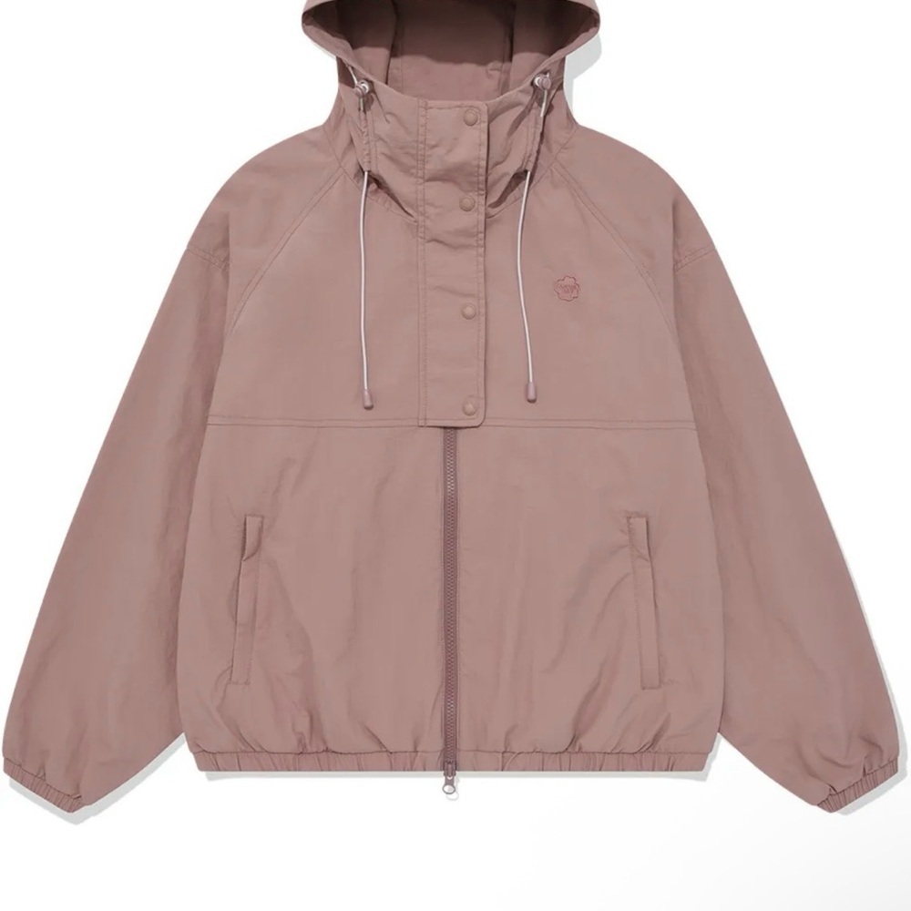 Covernat Women's Mauve Hooded Jacket Windbreaker Lavender Size M